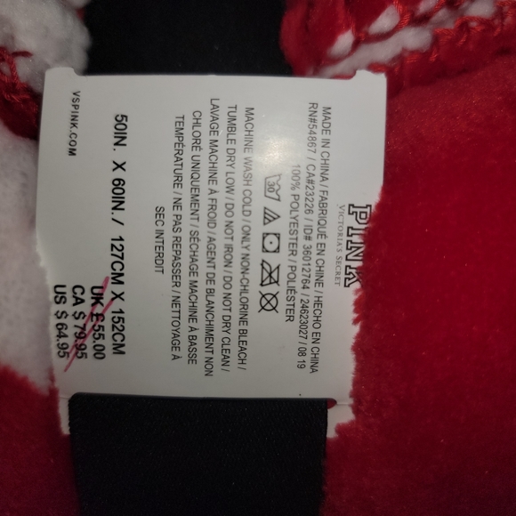 PINK Sherpa Blanket NWT - Picture 4 of 5
